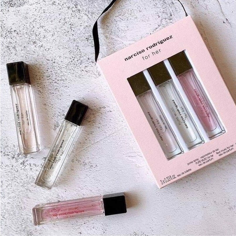 Gift Set Nước Hoa Narciso Rodriguez For Her 3 chai*10ml